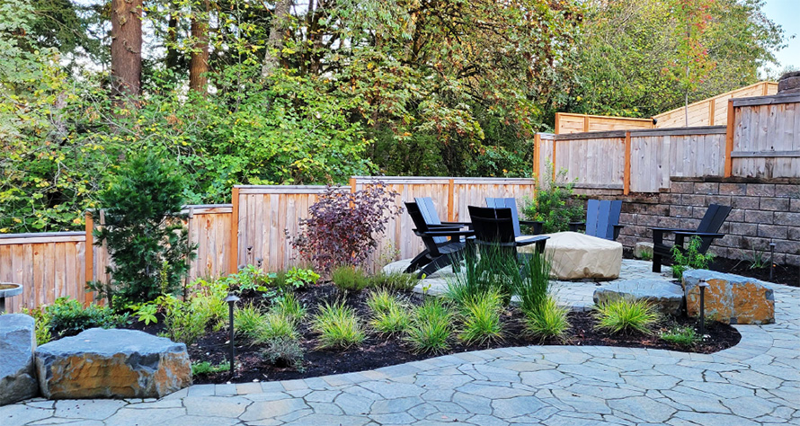 Satisfied Client with their Landscaped Garden from Finderify.com Contractor