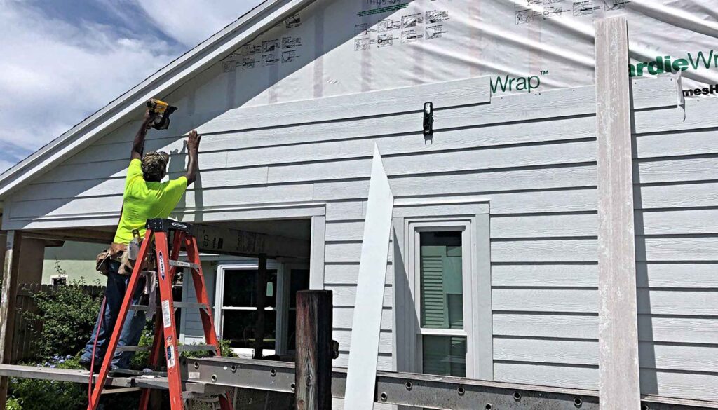 New siding on a Miami house